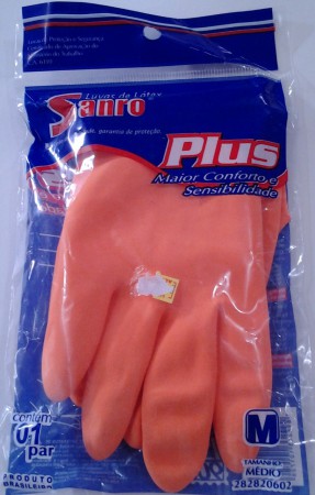 Luva de borracha Sanro